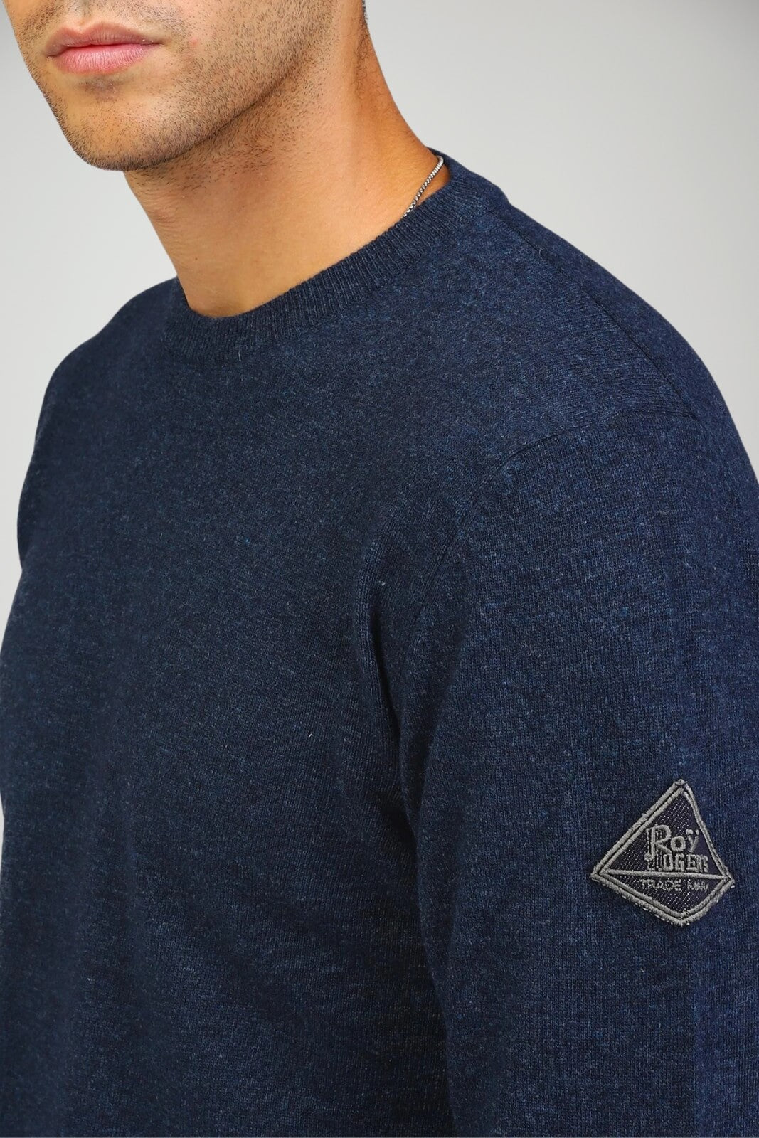 Maglia uomo Roy Roger's a girocollo in misto lana