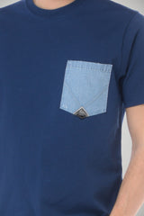 T-shirt da uomo in cotone Roy Rogers con taschino