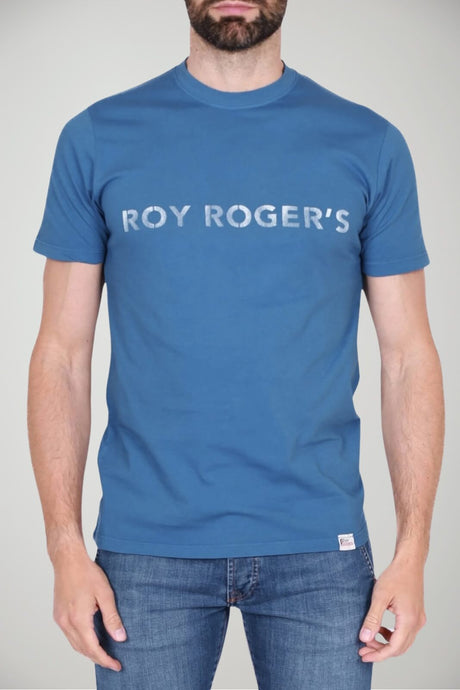 T-shirt da uomo Roy Rogers a maniche corte con stampa