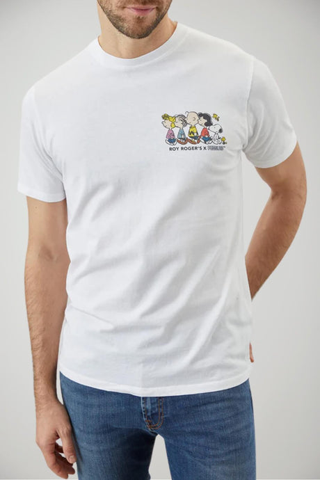 T-shirt da uomo in cotone Roy Rogers con stampa Peanuts