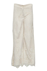 Tension in Women's Pants with Lace Inserts