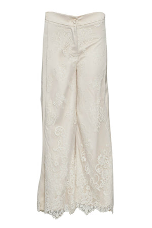 Tension in Women's Pants with Lace Inserts