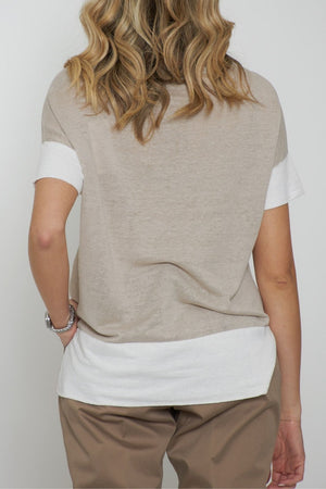 Kangra Women's over-fit linen T-shirt