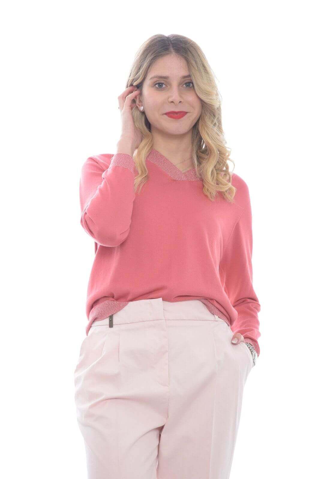 Peserico maglia donna con dettagli lurex