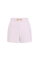 Elisabetta Franchi women's crepe shorts with clip and flaps