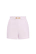 Elisabetta Franchi women's crepe shorts with clip and flaps