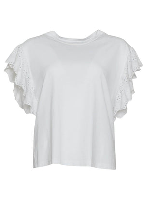 Le Sarte del Sole women's blouse with San Gallo lace sleeves