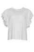 Le Sarte del Sole women's blouse with San Gallo lace sleeves