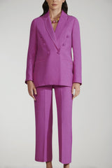 Le Sarte del Sole women's linen blend suit