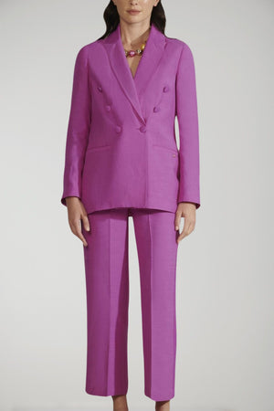 Le Sarte del Sole women's linen blend suit