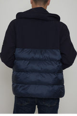 Star Point Men's Down Jacket with High Collar