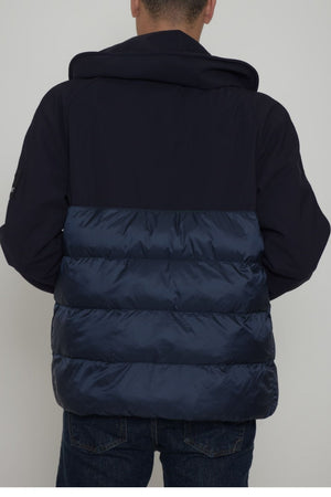 Star Point Men's Down Jacket with High Collar