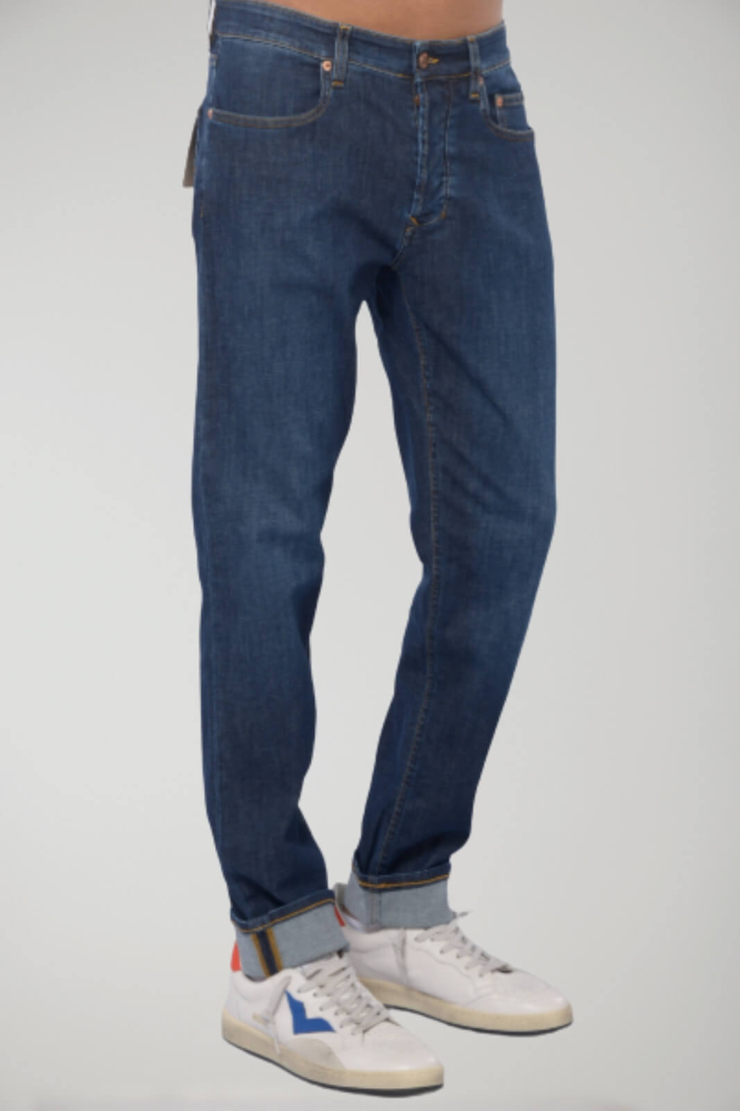 Siviglia Men's Jeans with Contrast Stitching