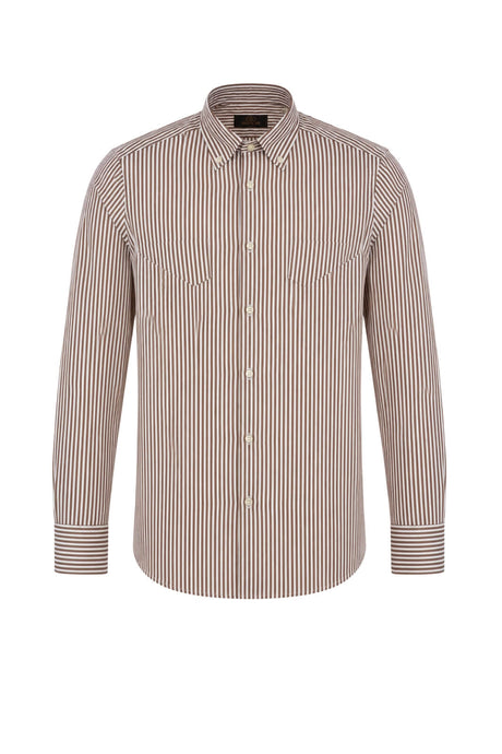 Sartori Camicia Uomo in Fantasia Rigata