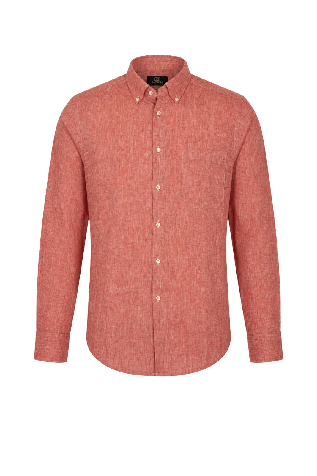 Sartori Camicia Uomo in Misto Lino con Taschino