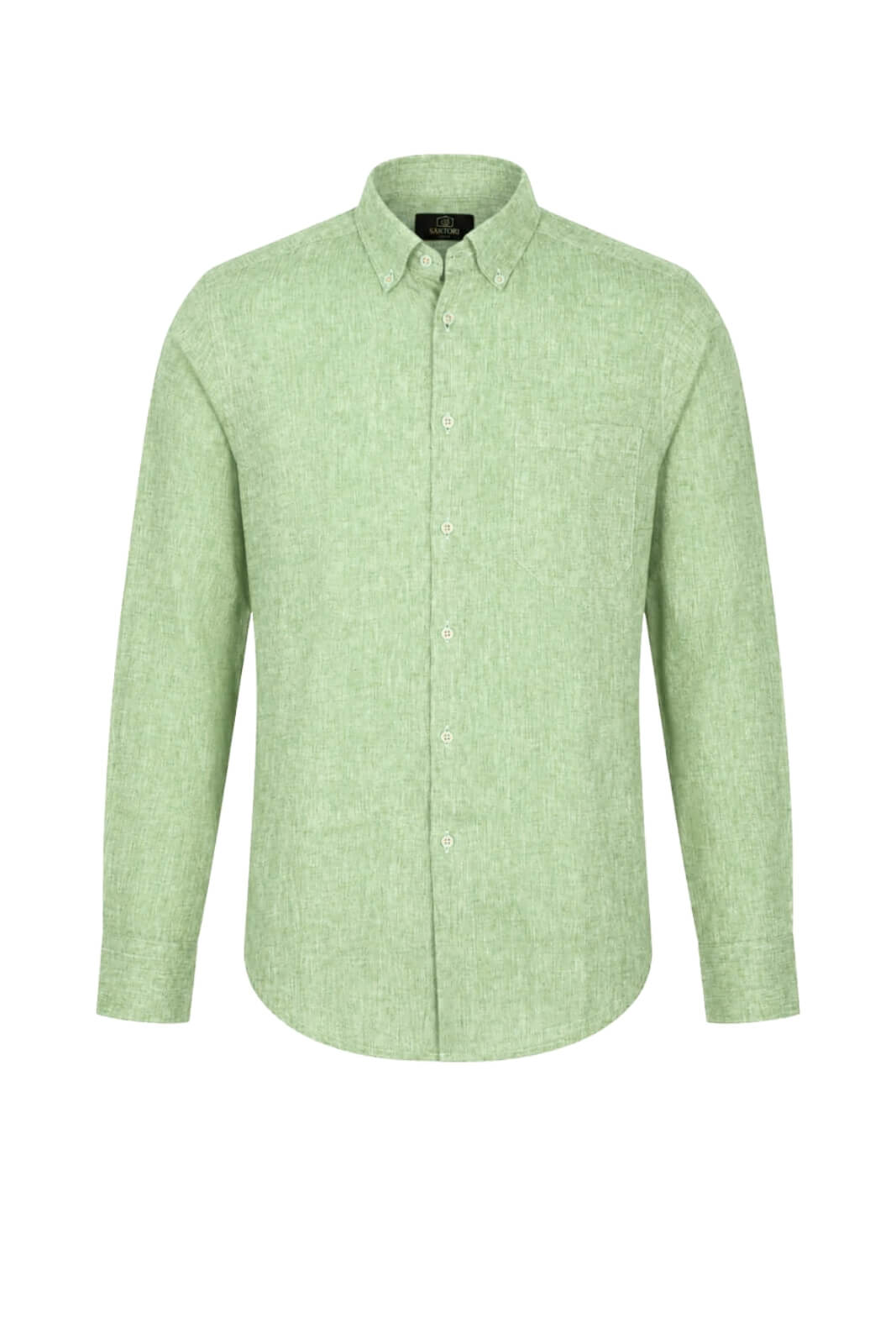 Sartori Camicia Uomo in Misto Lino con Taschino