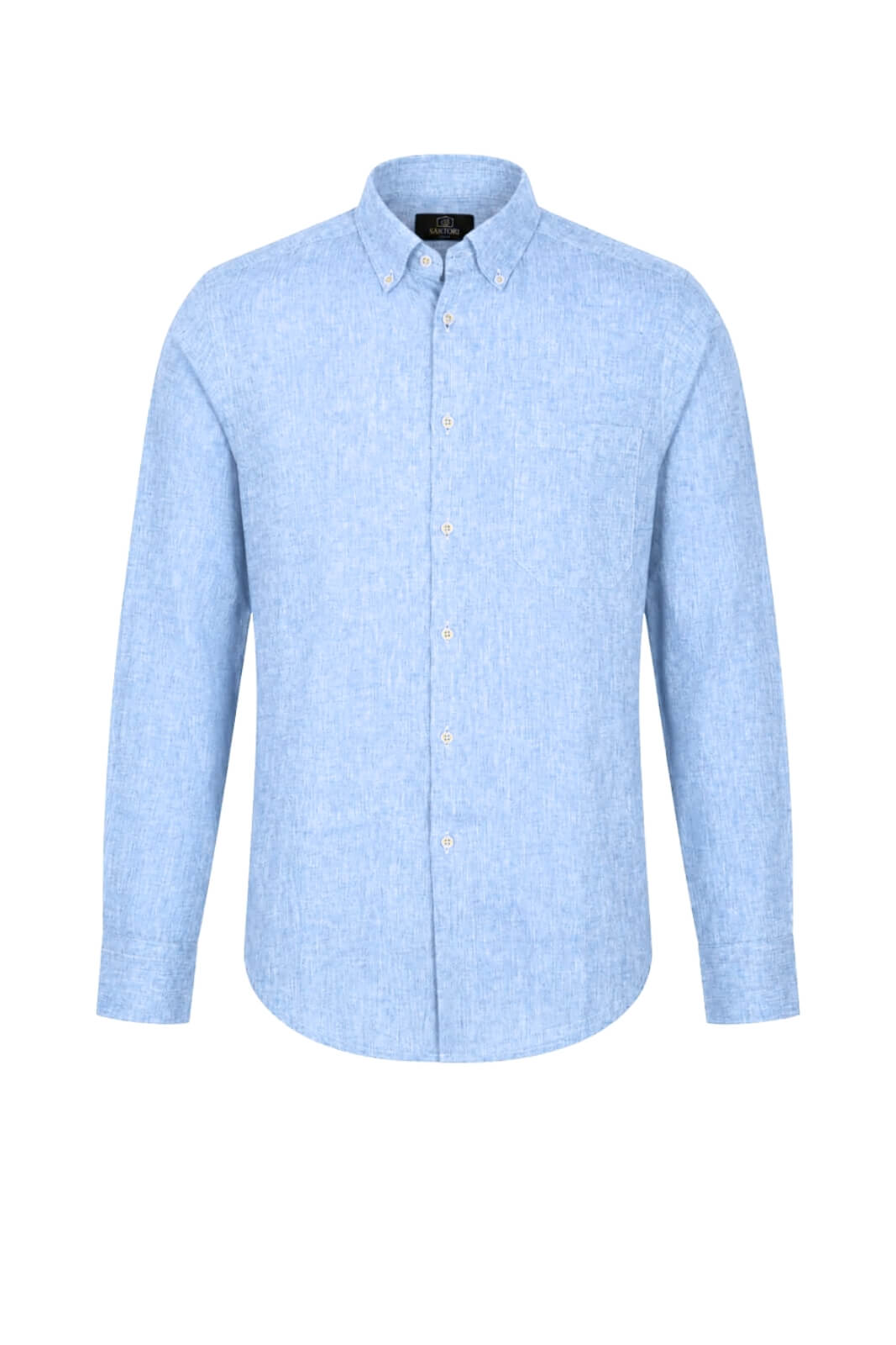 Sartori Camicia Uomo in Misto Lino con Taschino