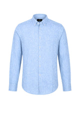 Sartori Camicia Uomo in Misto Lino con Taschino