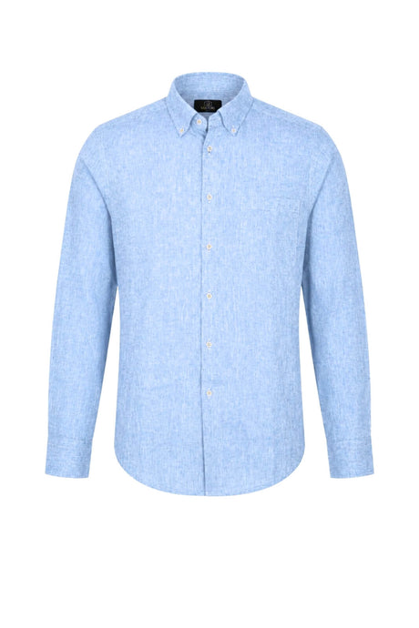 Sartori Camicia Uomo in Misto Lino con Taschino