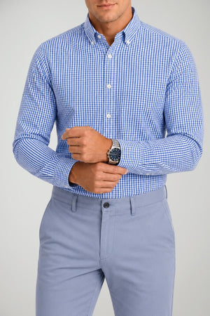 Sartori Camicia Uomo a Quadri con Taschino