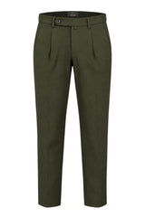 Sartori Pantaloni Uomo Chino con Pinces in Misto Cotone