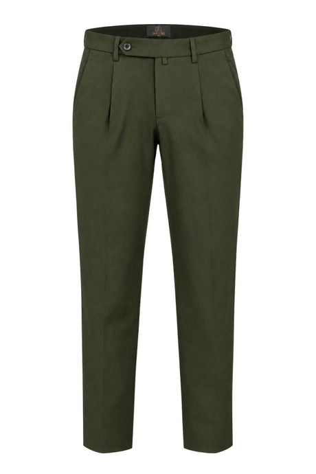 Sartori Pantaloni Uomo Chino con Pinces in Misto Cotone