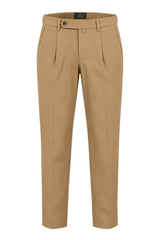 Sartori Pantaloni Uomo Chino con Pinces in Misto Cotone