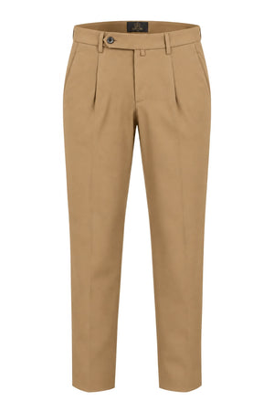 Sartori Pantaloni Uomo Chino con Pinces in Misto Cotone