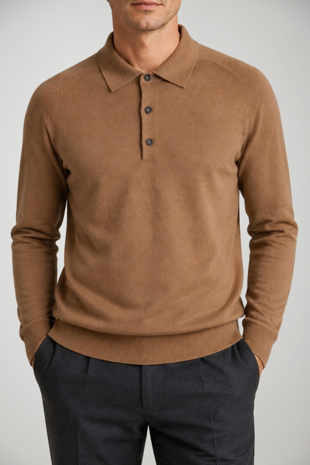 Sartori Polo Uomo in filo maniche lunghe
