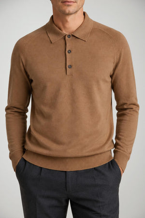 Sartori Polo Uomo in filo maniche lunghe