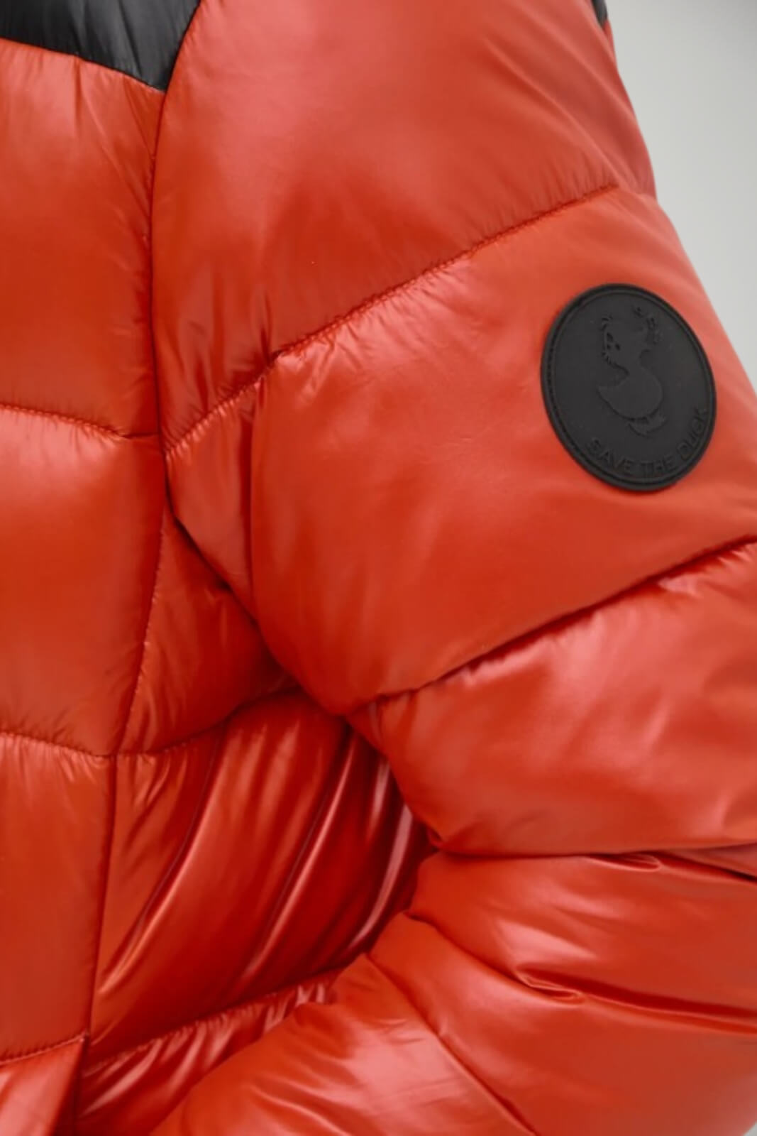 Piumino corto puffer da uomo Save the duck dettaglio