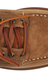 Mocassini Sebago in pelle scamosciata da uomo con lacci in cuoio