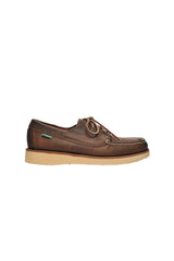 Mocassini Sebago in pelle da uomo con lacci in cuoio
