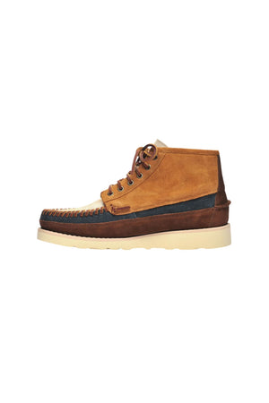 Stivaletto Sebago da uomo in camoscio con lacci in cuoio