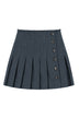 Semicouture Mini Gonna Plissettata in Tessuto Denim