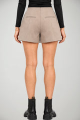 Semicouture Shorts Donna con Pences in Lana Vergine
