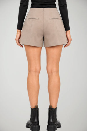 Semicouture Shorts Donna con Pences in Lana Vergine