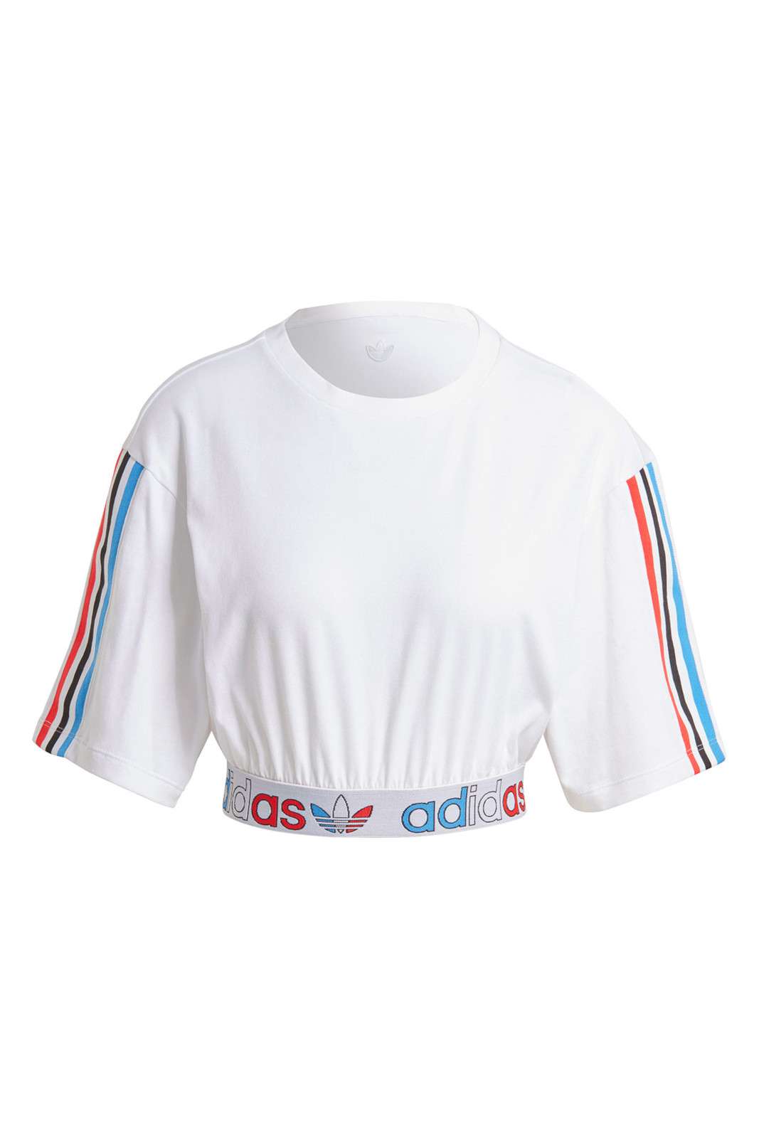 Adidas Women's Top PRIMEBLUE TRICOLOR CROPPED
