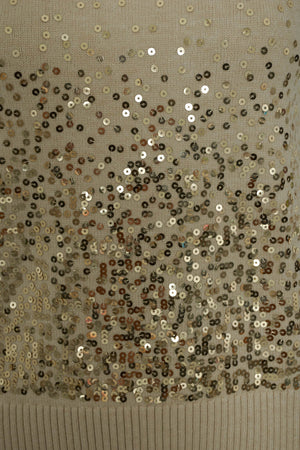 Seventy maglia gilet paillettes dettaglio