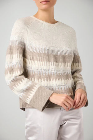 Maglia da donna Seventy con lurex e micro-paillettes fronte 1