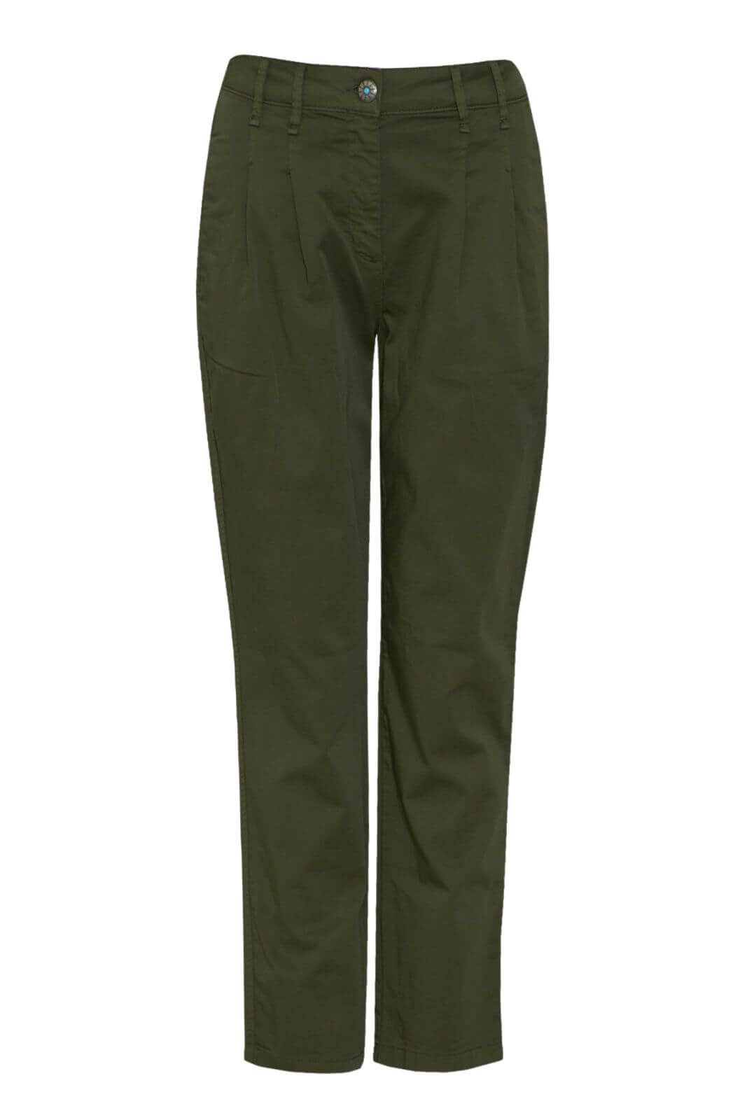 Shaft pantaloni chino con pences in cotone stretch dal taglio raffinato