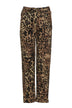 Pantalone donna cargo stampa animalier fronte
