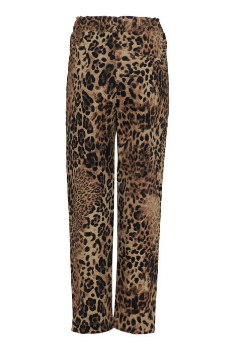 Pantalone donna cargo stampa animalier retro