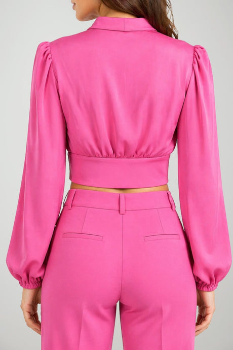 Silence Limited Blusa Donna Crop Arricciata