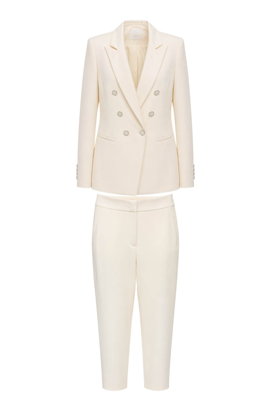 Tailleur da donna Silence con giacca doppioppetto e pantalone