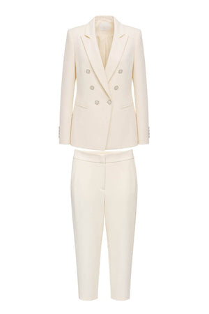 Tailleur da donna Silence con giacca doppioppetto e pantalone