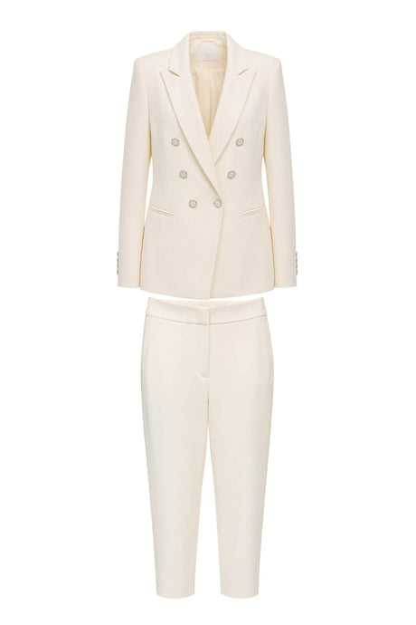 Tailleur da donna Silence con giacca doppioppetto e pantalone
