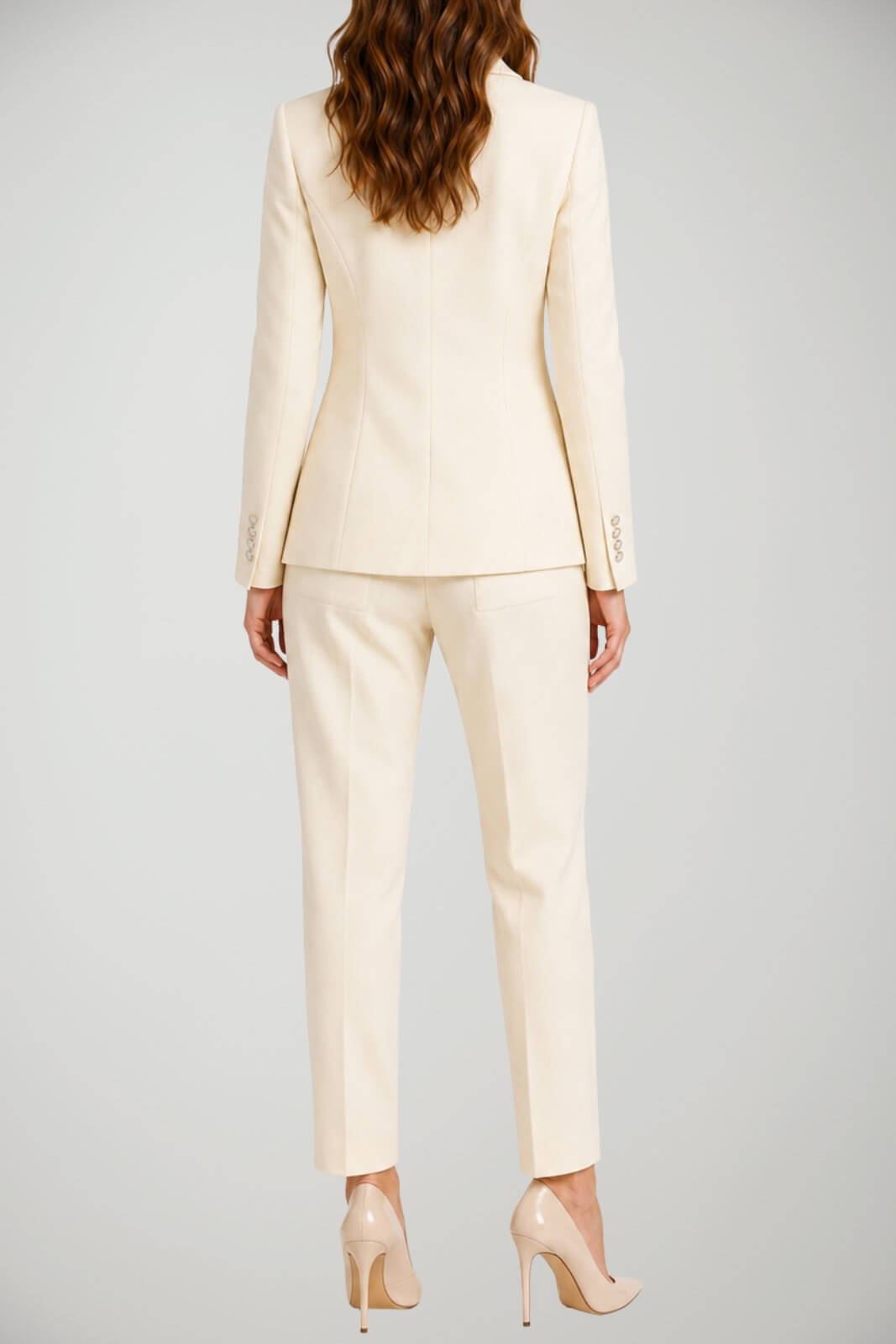Tailleur da donna Silence con giacca doppioppetto e pantalone