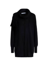 Cardigan da donna Simona Corsellini con sciarpa integrata fronte