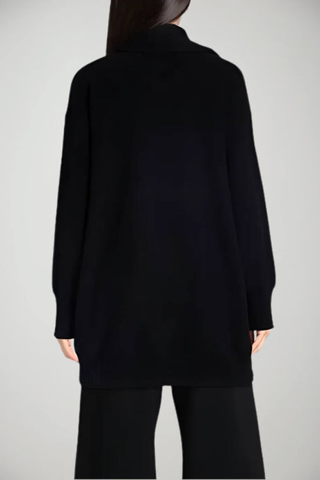 Cardigan da donna Simona Corsellini con sciarpa integrata retro